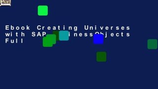 Ebook Creating Universes with SAP BusinessObjects Full