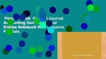 Popular Book  General Journal: Accounting General Journal Entries Notebook With Columns For Date,