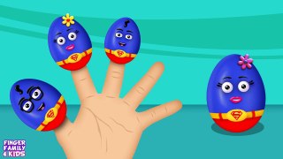 Super Man Surprise Eggs Finger Family Songs | Finger Family Songs