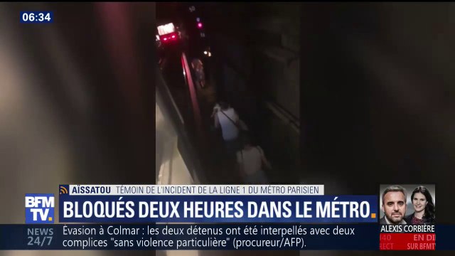 Les gens ne tenaient plus. Bloquée 2h dans le métro parisien, elle témoigne d’une chaleur étouffante