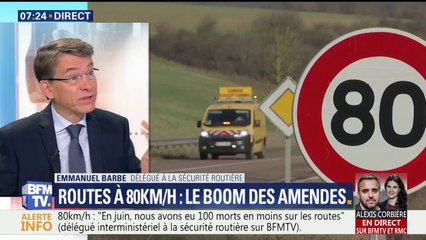 80km/h: Emmanuel Barbe évoque "100 morts de moins" en juin par rapport à l'an dernier