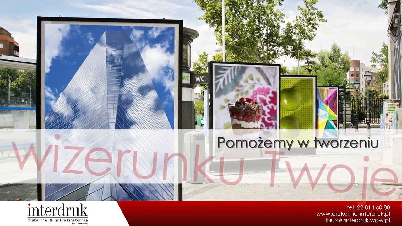 Papier firmowy usługi poligraficzne druk plakatów Warszawa Interdruk Drukarnia