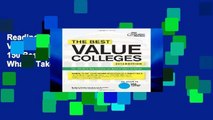 Reading Online The Best Value Colleges, 2013: The 150 Best-Buy Schools and What It Takes to Get in