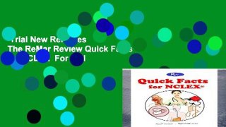 Trial New Releases  The ReMar Review Quick Facts for NCLEX  For Full