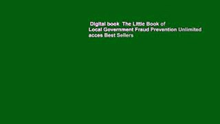 Digital book  The Little Book of Local Government Fraud Prevention Unlimited acces Best Sellers