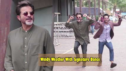 Anil Kapoor, Rajkumar Rao Promote Fanney Khan In Windy Weather With Signature Dance