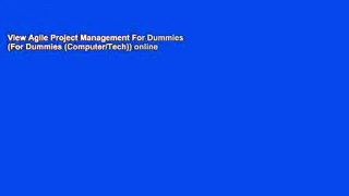 View Agile Project Management For Dummies (For Dummies (Computer/Tech)) online