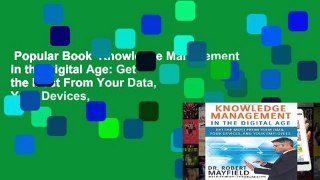 Popular Book  Knowledge Management in the Digital Age: Get the Most From Your Data, Your Devices,