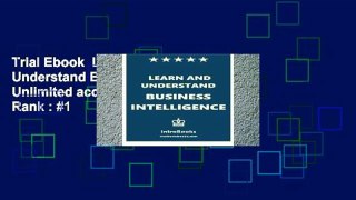 Trial Ebook  Learn and Understand Business Intelligence Unlimited acces Best Sellers Rank : #1