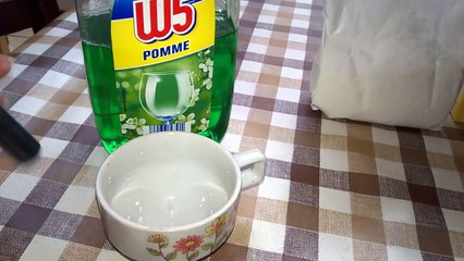 TEST Slime avec Maïzena et Liquide vaisselle