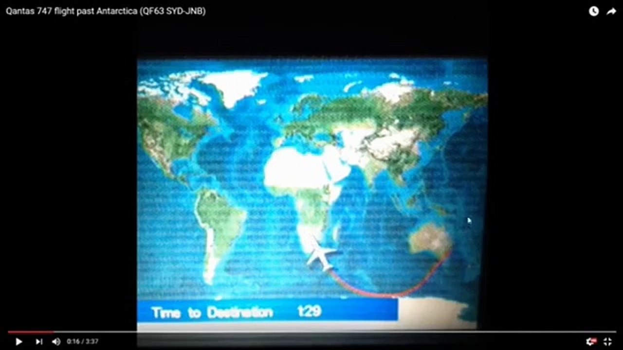 VOLO QANTAS SYDNEY - JOHANNESBURG SU TERRA PIANA