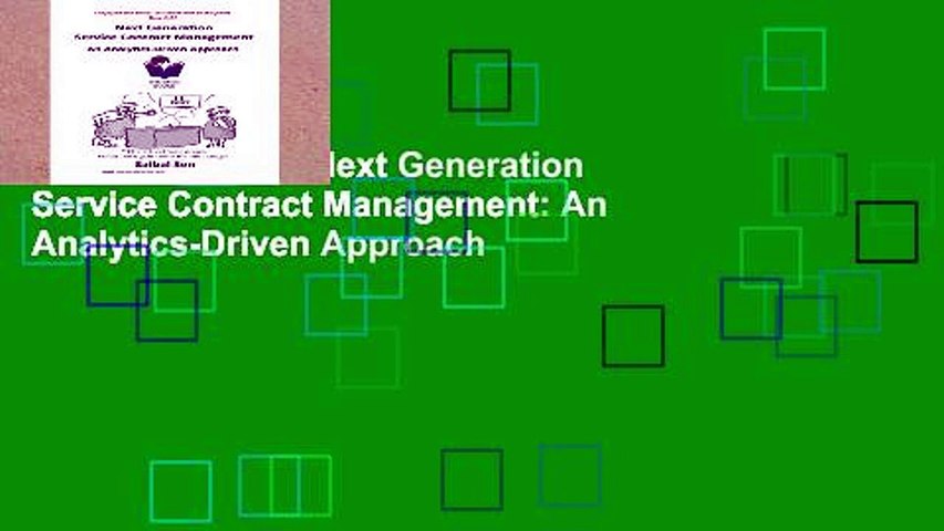 EBOOK Reader Next Generation Service Contract Management: An Analytics-Driven Approach