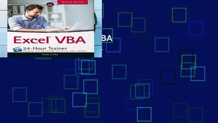 Unlimited acces Excel VBA 24-Hour Trainer 2E Book