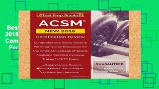 Best seller  ACSM New 2018 Certification Review: Comprehensive Study Guide   Personal Trainer