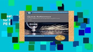 Best seller  Quick Reference for the Mechanical Engineering PE Exam  Full