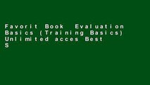 Favorit Book  Evaluation Basics (Training Basics) Unlimited acces Best Sellers Rank : #1