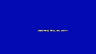 View Head First Java online