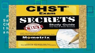 Popular  CHST Exam Secrets Study Guide: CHST Test Review for the Construction Health and Safety