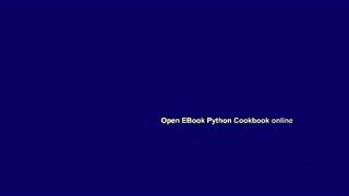 Open EBook Python Cookbook online