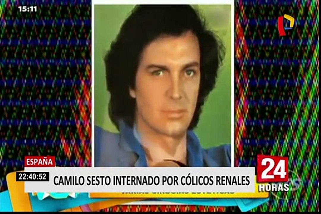 España: Camilo Sesto fue internado de emergencia por cólicos renales