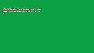 EBOOK Reader The Flight of the Creative Class Unlimited acces Best Sellers Rank : #2