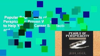 Popular Book  Pearls of Perspicacity: Proven Wisdom to Help You Find Career Satisfaction and