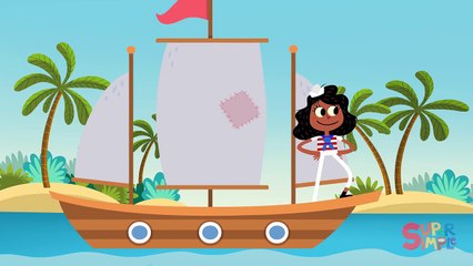A Sailor Went To Sea | Kids Songs | Super Simple Songs