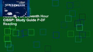 Reading Full Eleventh Hour CISSP: Study Guide P-DF Reading