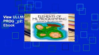 View ULLMAN: ELEMS ML97 PROG _p2: United States Edition Ebook