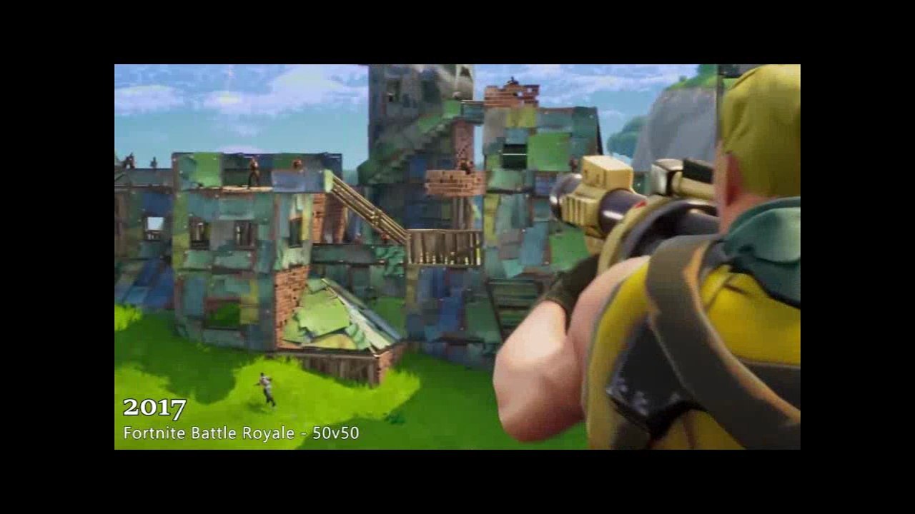 Evolution of Fortnite 2011-2018