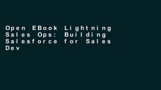 Open EBook Lightning Sales Ops: Building Salesforce for Sales Development Teams online