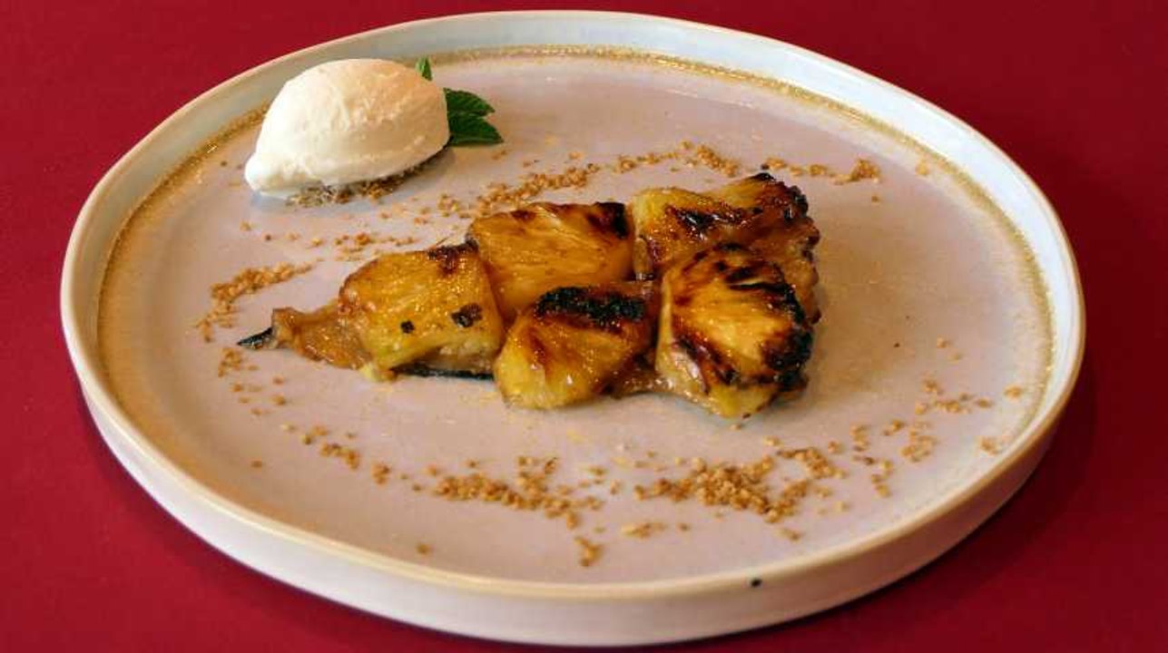 Recette au barbecue: Tarte tatin à l'ananas