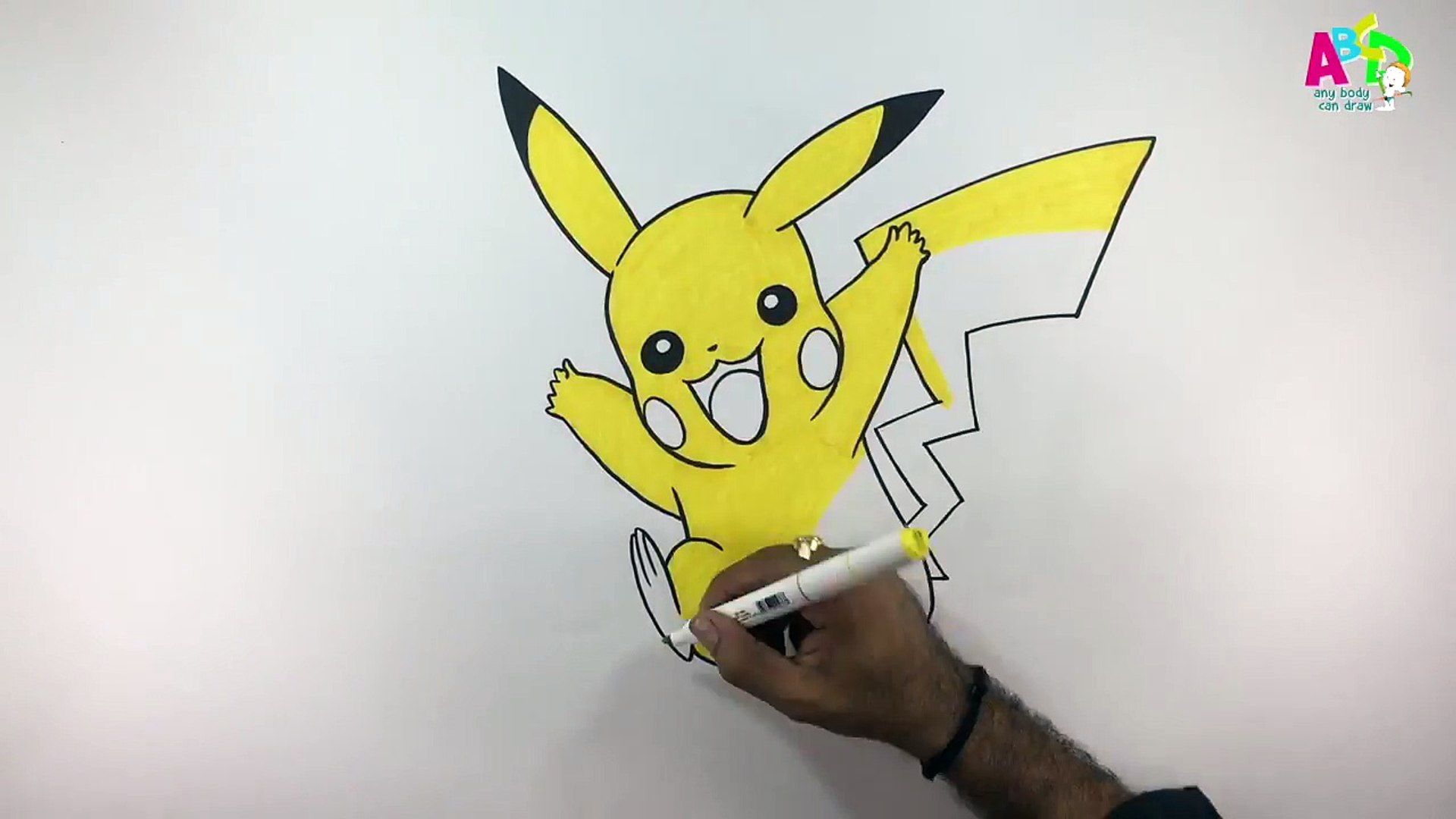 How to Draw Pikachu II Learn to draw & color Pokémon Pikachu in easy steps  #abcdanybodycandraw - video Dailymotion