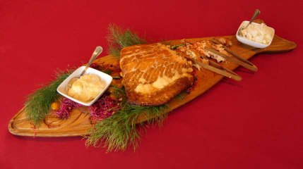 Recette au barbecue : Saumon fumé au raifort