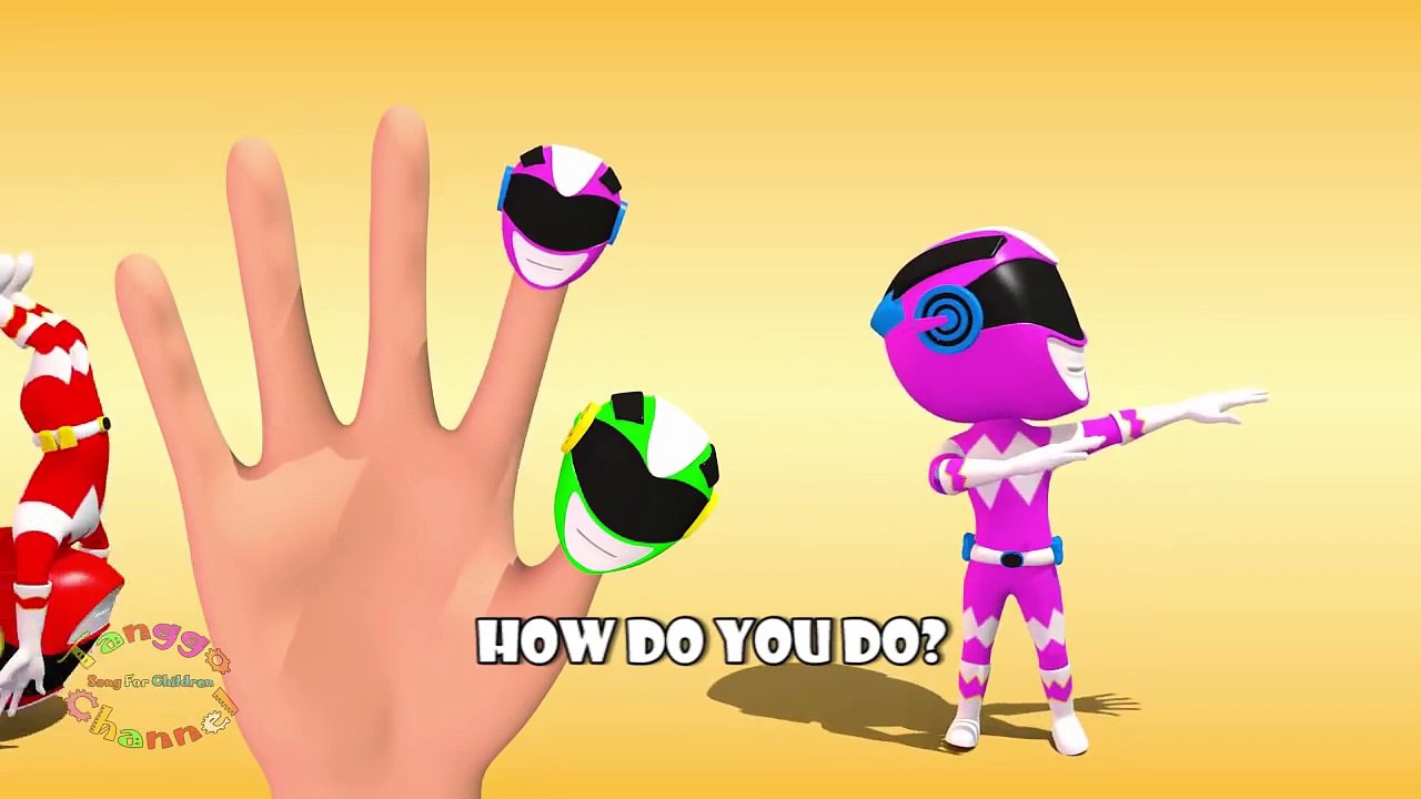 Power Rangers 3D Finger Family | Nursery Rhymes | 3D Animation From ...