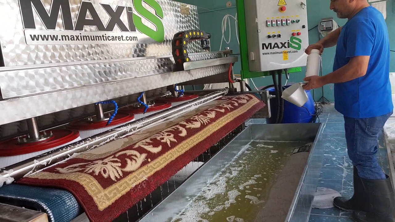 tam otomatik halı yıkama makinası,halı sıkma makinası maxis