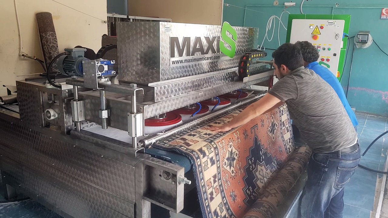 tam otomatik halı yıkama makinası,halı sıkma makinası maxis