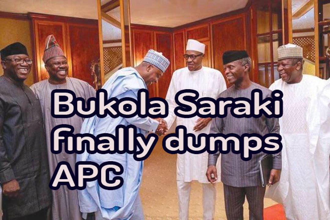 Senate President, Bukola Saraki finally dumps APC