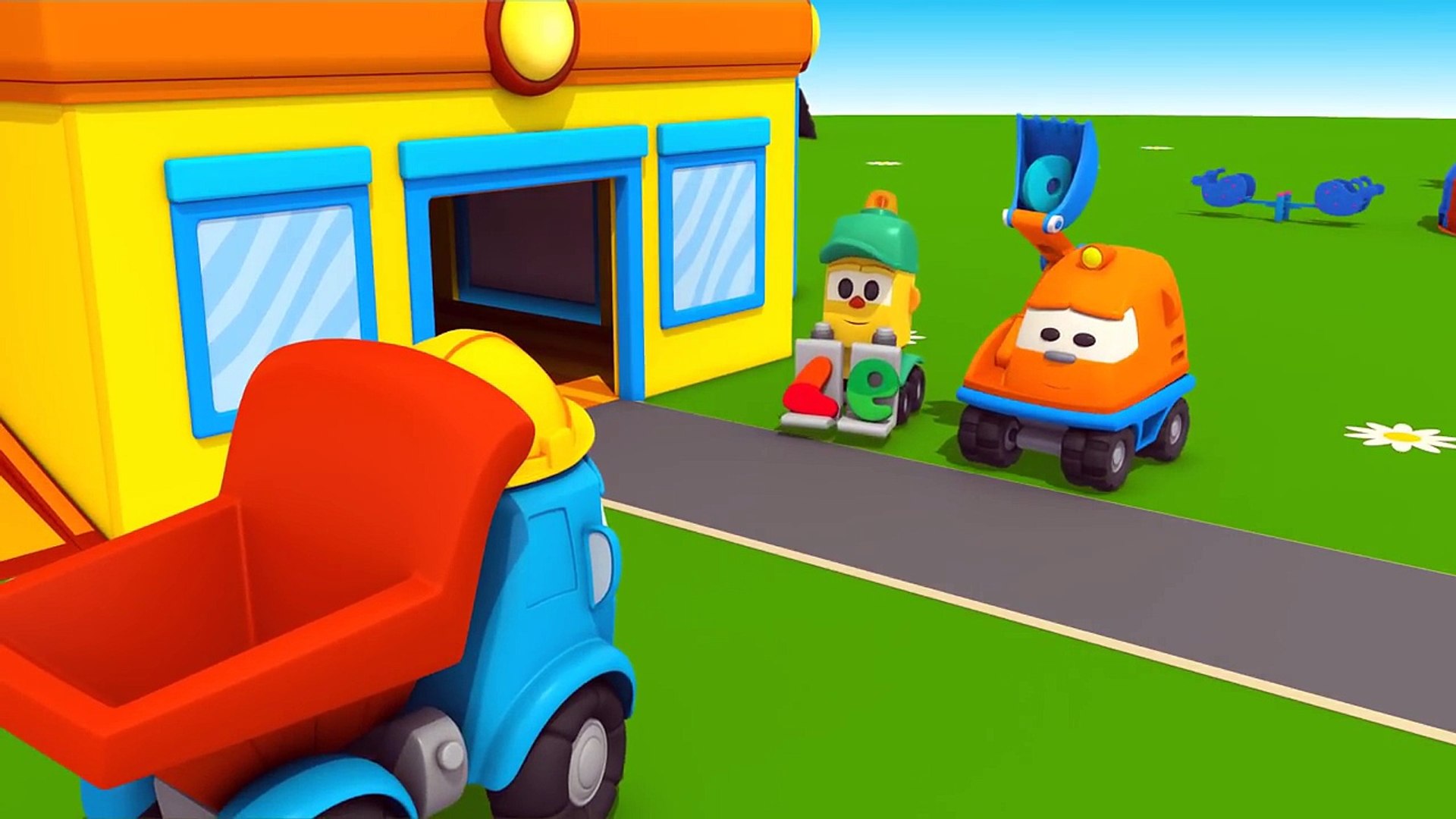 Leo Le Camion Benne Maison Drone Et Monster Trucks Video Dailymotion