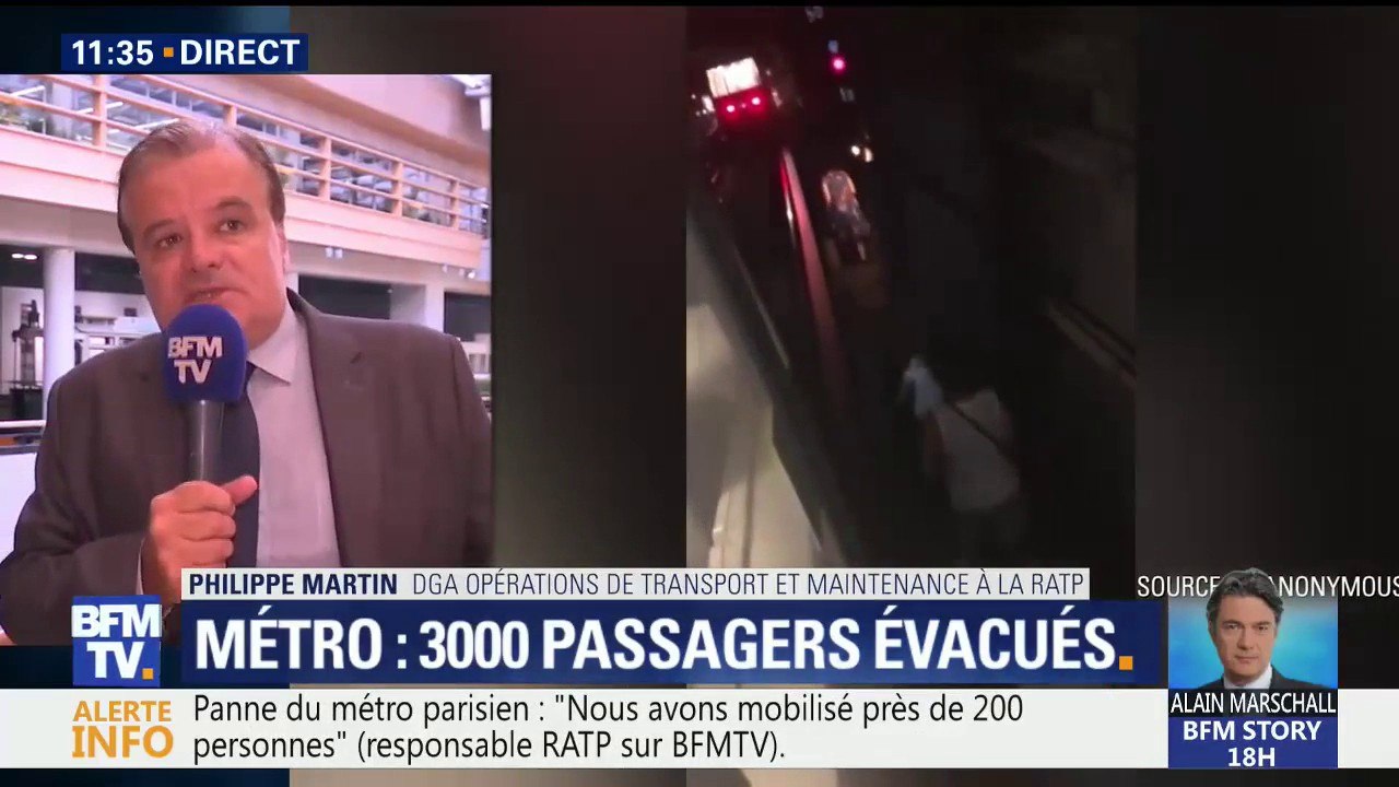 Panne dans le métro: la RATP "peut comprendre" la réaction des usagers qui ont décidé de descendre sur les voies