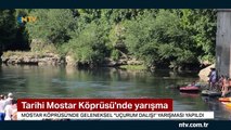 Mostar Köprüsü'nde geleneksel atlama yarışları yapıldı