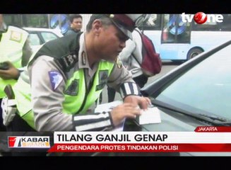 Ditilang Ganjil Genap, Pengendara Protes Tindakan Polisi