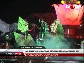 Indahnya Air Mancur Sri Baduga Terbesar di Asia Tenggara