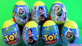 12 Toy Story Surprise Eggs Easter Egg Unboxing Toys Review Disney Sheriff Woody & Buzz Lig