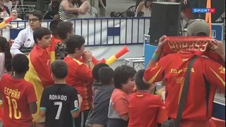 Espanhois sofreram até o minuto final do jogo contra o Marrocos o alivio veio com gol no final