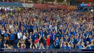 A festa dos islandeses na despedida da copa e argentinos pela classificação da Argentina