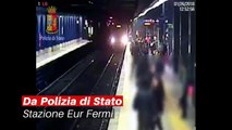 Spinge una donna sotto il treno a Roma e scappa via (IL VIDEO) - Notizie.it
