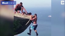 إنقاذ متسلق من السقوط من أعلى حافة جبل في البرازيل