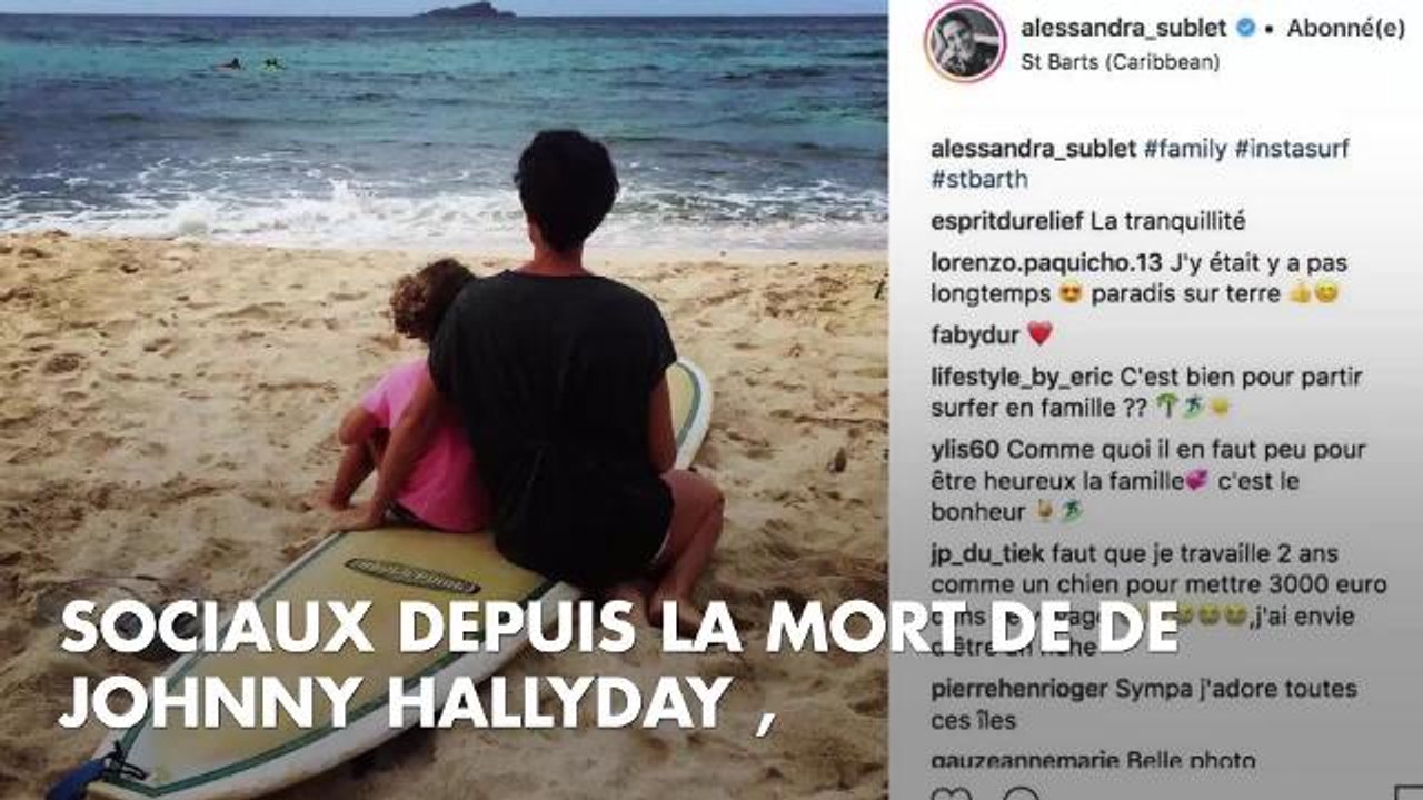 PHOTOS. Alessandra Sublet s'offre du bon temps à Saint-Barth avec Laeticia Hallyday