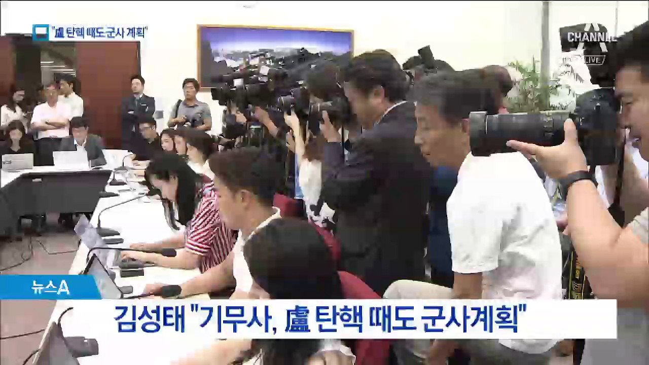 김성태 “기무사, 노무현 탄핵 때도 군사 계획”